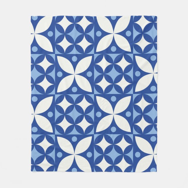 Abstract geometric seamless pattern in scandinavia fleece blanket (Front)