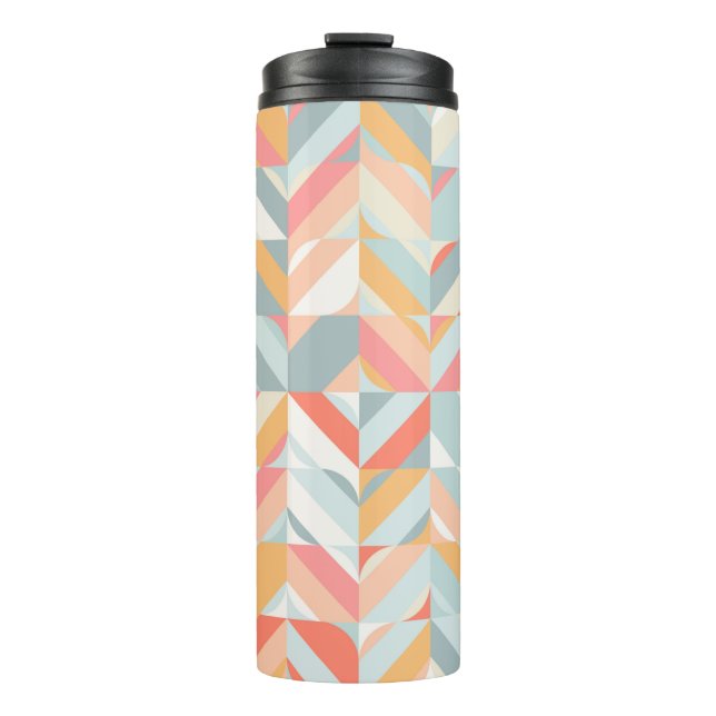Abstract geometric seamless pattern in scandinavia thermal tumbler (Front)