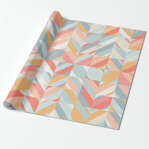 Abstract geometric seamless pattern in scandinavia wrapping paper
