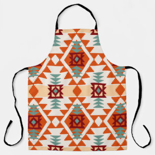 Abstract geometric seamless pattern,native america apron