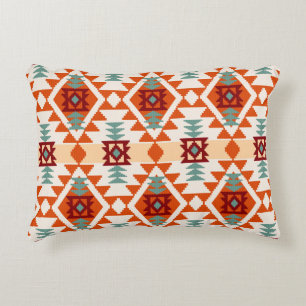 Abstract geometric seamless pattern,native america decorative cushion
