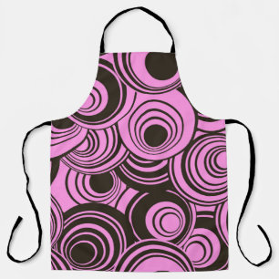 abstract geometric seamless pattern with concentri apron