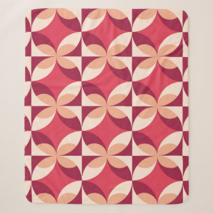 Abstract Geometric: Seamless Textile Design Sherpa Blanket