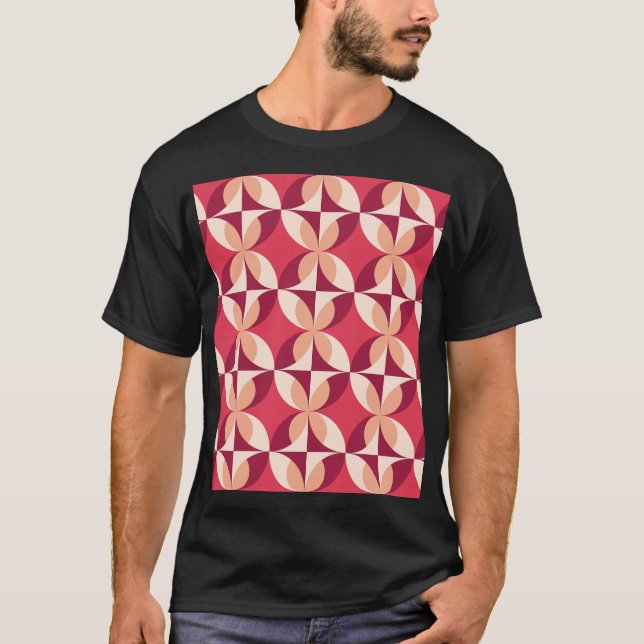Abstract Geometric: Seamless Textile Design T-Shirt (Front)