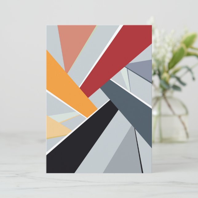 Abstract Geometric Shape 2 Card (Standing Front)