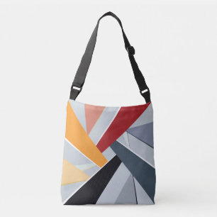 Abstract Geometric Shape 2 Crossbody Bag