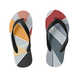 Abstract Geometric Shape 2 Kid's Jandals