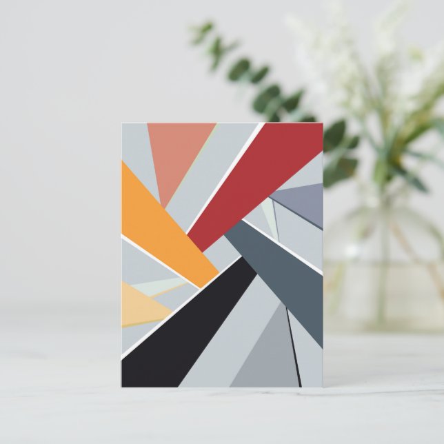 Abstract Geometric Shape 2 Postcard (Standing Front)