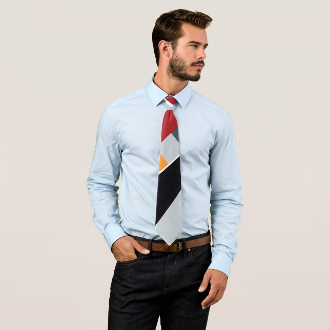 Abstract Geometric Shape 2 Tie (In Situ)