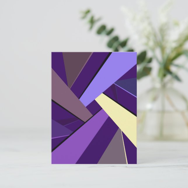 Abstract Geometric Shape 5 Holiday Postcard (Standing Front)