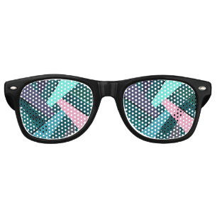 Abstract Geometric Shape 6 Retro Sunglasses