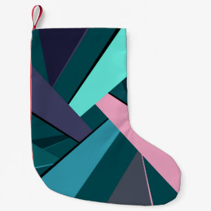 Abstract Geometric Shape 6 Small Christmas Stocking