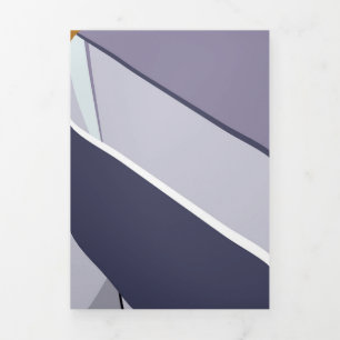 Abstract Geometric Shape 8 Tri-Fold Holiday Card