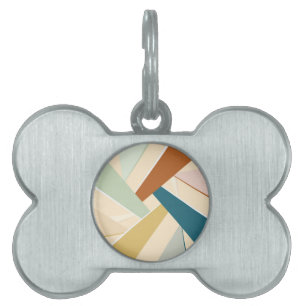 Abstract Geometric Shape Pet ID Tag