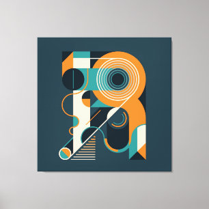 Abstract Geometric Shapes Canvas Print