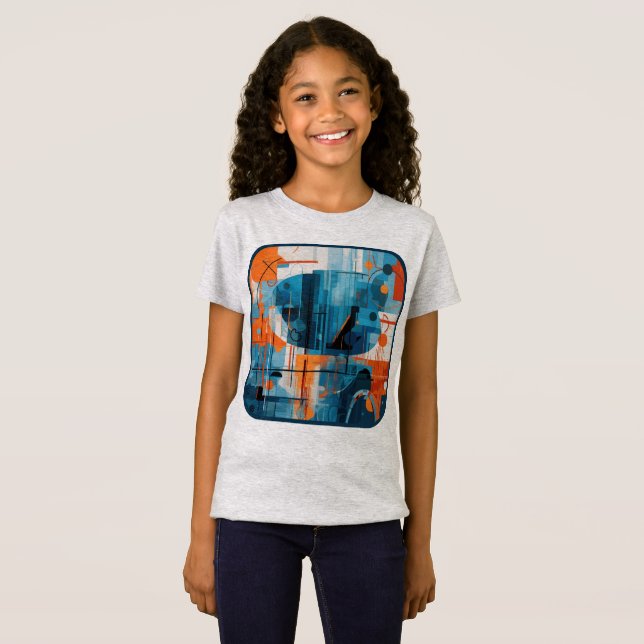 Abstract geometric shapes composition T-Shirt (Front Full)