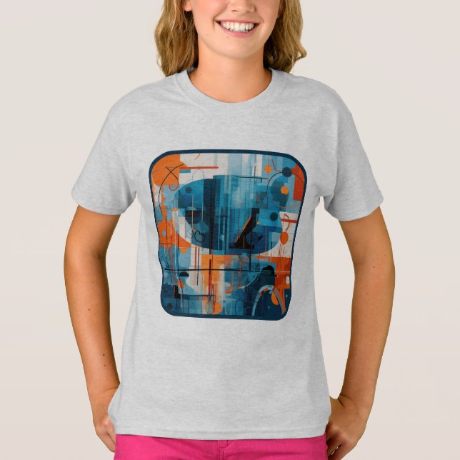 Abstract geometric shapes composition T-Shirt (Front)