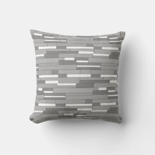 Abstract geometric shapes in grey tones cushion
