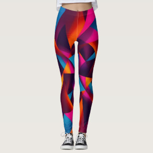 abstract geometric shapes leggings