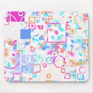 Abstract Geometric Shapes Mouse Pad