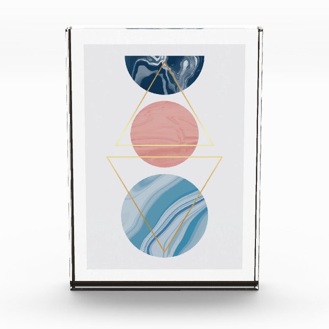 Abstract geometric shapes photo block (Front)