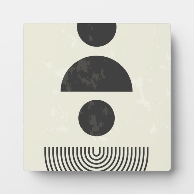 Abstract Geometric Shapes Plaque (Front)