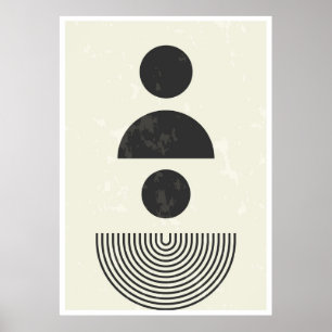 Abstract Geometric Shapes Poster