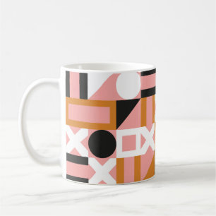 Abstract geometric shapes seamless pattern coffee mug
