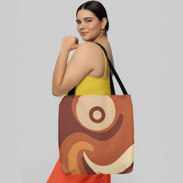 Abstract geometric shapes surreal tote bag (Creator Uploaded)