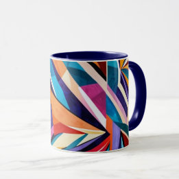 Abstract geometric surface artwork 1223 - Mug