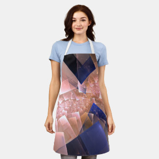 Abstract geometric textured decoration apron