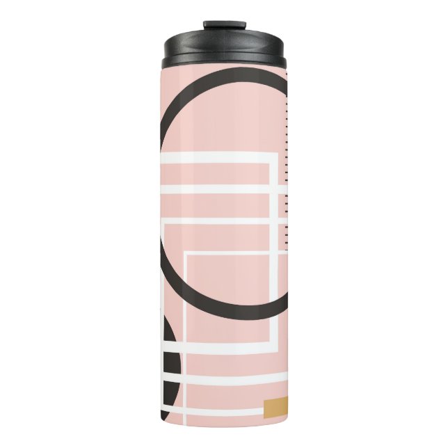 Abstract Geometric Thermal Tumbler (Front)