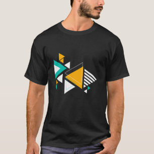 Abstract Geometric Triangle Colourful Art Graphic T-Shirt