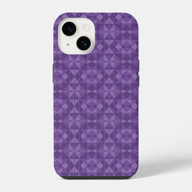 Abstract Geometric Triangle Pattern iPhone Case (Back)