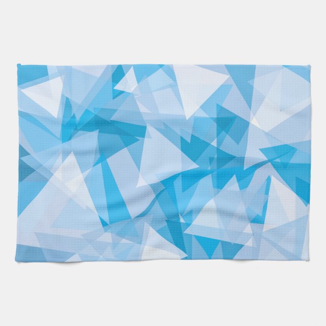 Abstract Geometric Triangle Pattern Kitchen Towel (Horizontal)