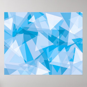 Abstract Geometric Triangle Pattern   Poster