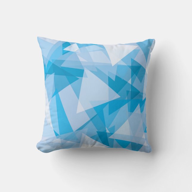 Abstract Geometric Triangle Pattern | Throw Pillow (Front)