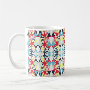 Abstract Geometric Tribal Line Pattern Coffee Mug