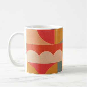 Abstract Geometric: Vintage Paper Texture Coffee Mug