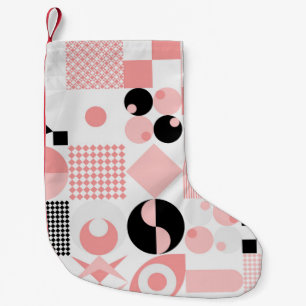 Abstract geometric vintage pattern made with simpl small christmas stocking