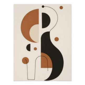Abstract Geometric Wall Art | Mid Century Modern 