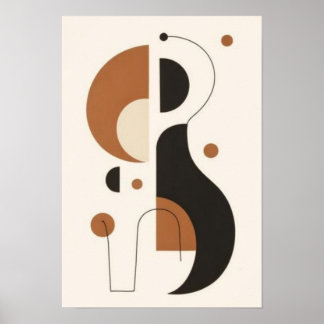 Abstract Geometric Wall Art | Mid Century Modern 