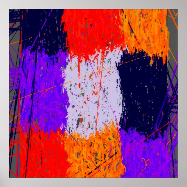 Abstract Geometric Wallpaper Poster (Front)
