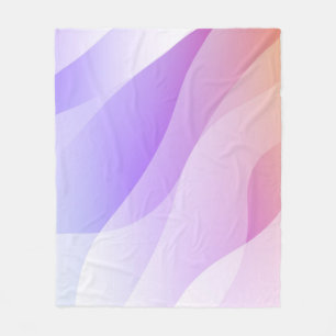 Abstract Geometric Wave Shape with Gradient Soft C Fleece Blanket