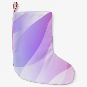 Abstract Geometric Wave Shape with Gradient Soft C Small Christmas Stocking