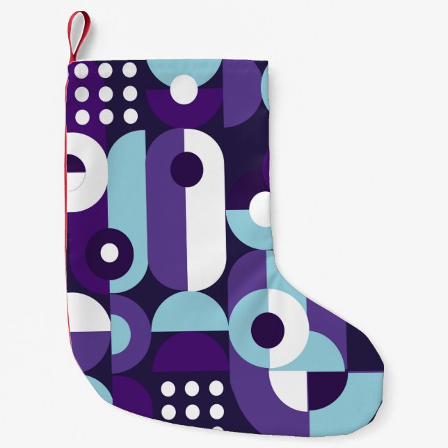 Abstract geometrical formsabstract,art,artwork,bac small christmas stocking (Front)