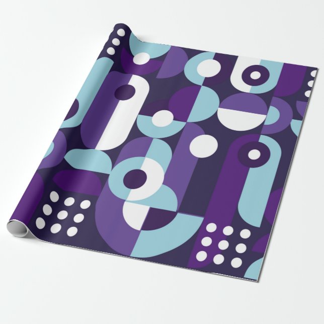 Abstract geometrical formsabstract,art,artwork,bac wrapping paper (Unrolled)