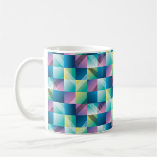 Abstract geometry seamless pattern coffee mug