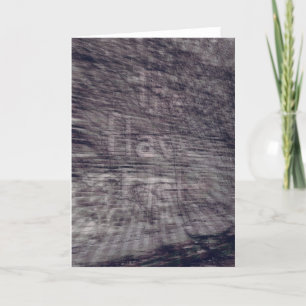 Abstract Ghost Sign on Brick Building Card