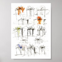 Abstract Gift Boxes Pattern